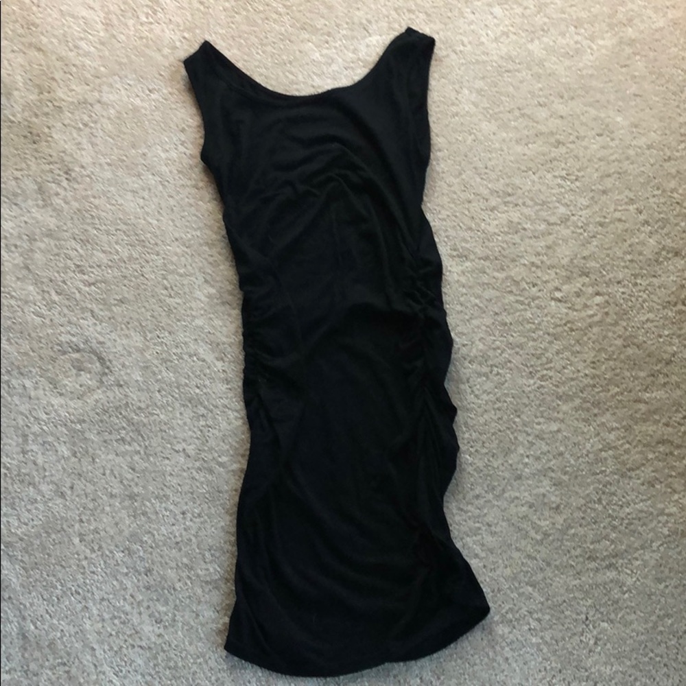 Black tank T shirt dress - maternity
